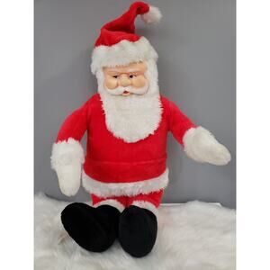 LARGE 34" Vintage Rubber Face Santa Claus Doll By‎ Superior Toy & Novelty Co.